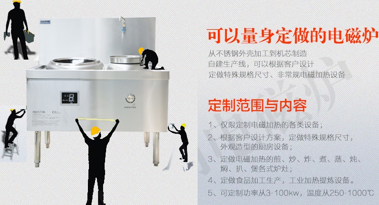 單頭單尾電磁小炒爐