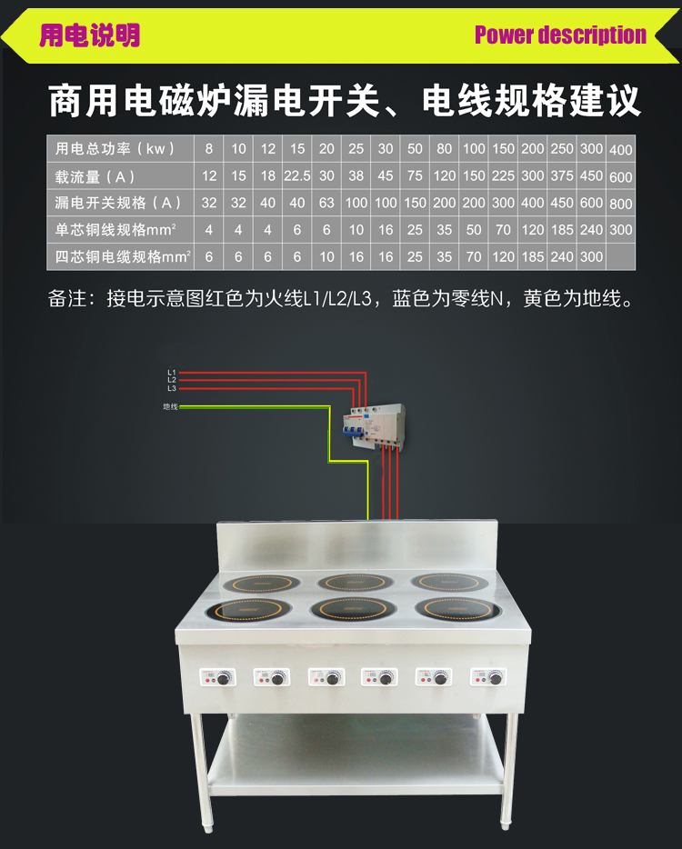 PT303×6六頭電磁煲仔爐